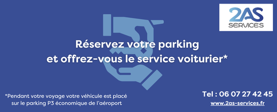Lien vers le site internet de 2AS - voiturier 2AS Services à l'Aéroport de Brest