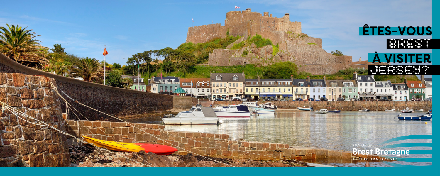 Visuel de Jersey, la nouvelle destination proposée par la Finistair au départ de Brest